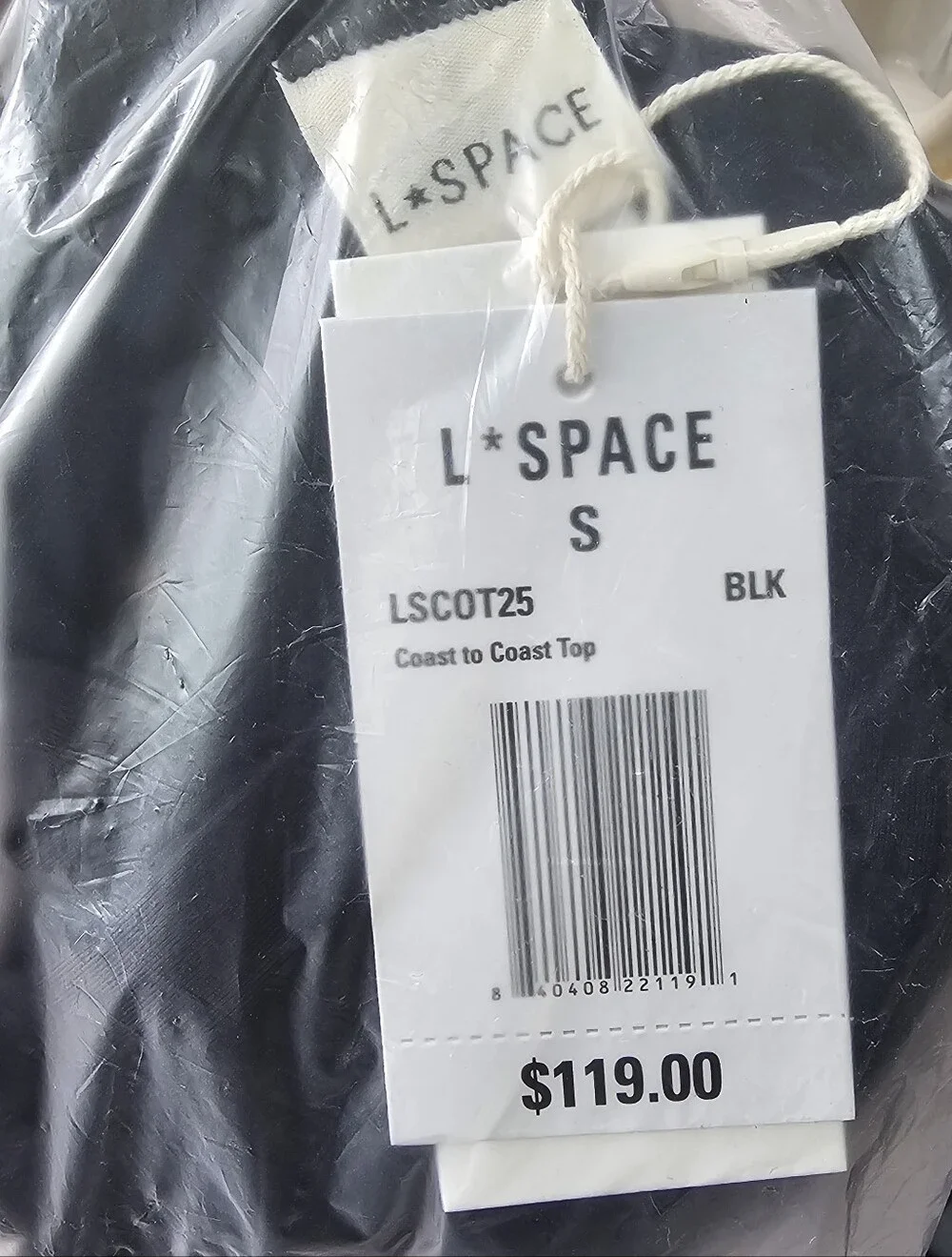 LSPACE Coast to Coast Underwire Bikini Top – Black – Size Small, Large, & Medium